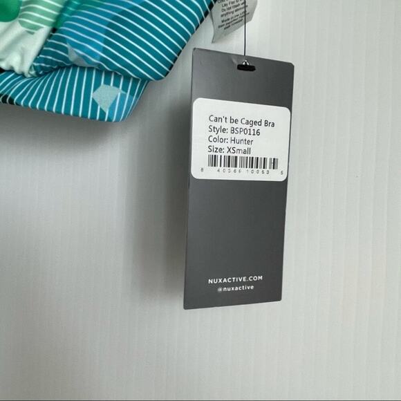 🆕 Nux Active can’t be caged sports bra in hunter color size extra small - Picture 4 of 12